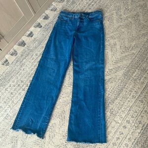 Express size 8 boot leg women blue jeans size 10 10R